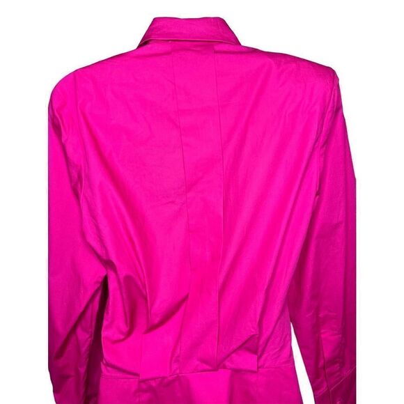 The Attico Wide Sleeve Cotton Shirt Dress in Bouganville NWT Size 36 - Picture 11 of 14